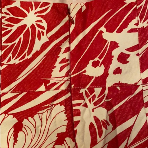 90s RARE Express Vibrant Floral Tropical Strapless MIDI DRESS Fitted ⭐️⭐️⭐️⭐️⭐️ - Picture 8 of 8